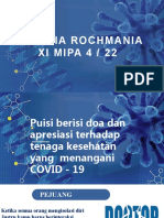 XIA4 - 22 - Puisi Berisi Doa Dan Apresiasi Terhadap Tenaga Kesehatan