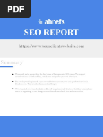 SEO Report (Template)