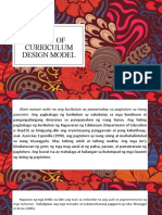 Types OF CURRICULUM DESIGN MODEL