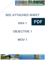 See Attached Sheet Kra 1 Objective 1 Mov 1