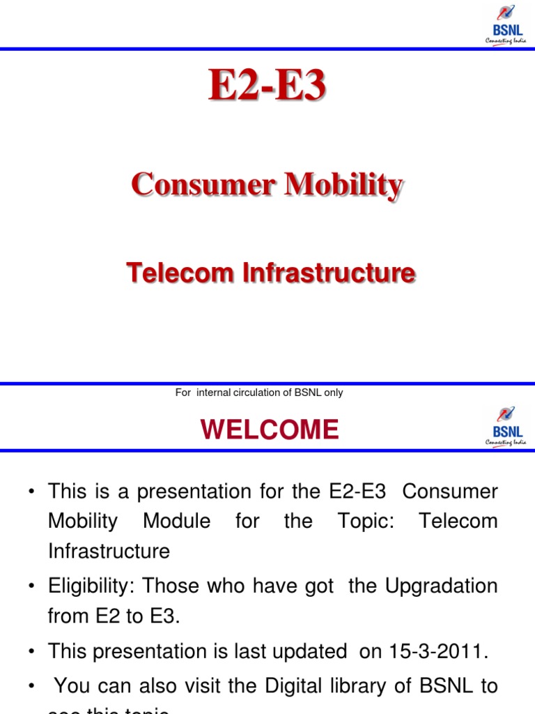 BSNL E2-E3 Consumer Mobility Guide | PDF | Air Conditioning | Fires