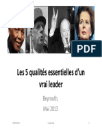 Les Cinq Qualites D Un Vrai - Leader PDF