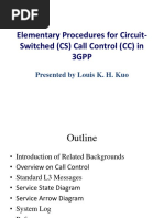 Elementary Procedures For Circuit-Switched (CS) Call Control (CC) in 3Gpp