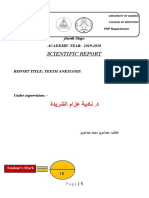 Scientific Report: Fourth Stage ACADEMIC YEAR: 2019-2020