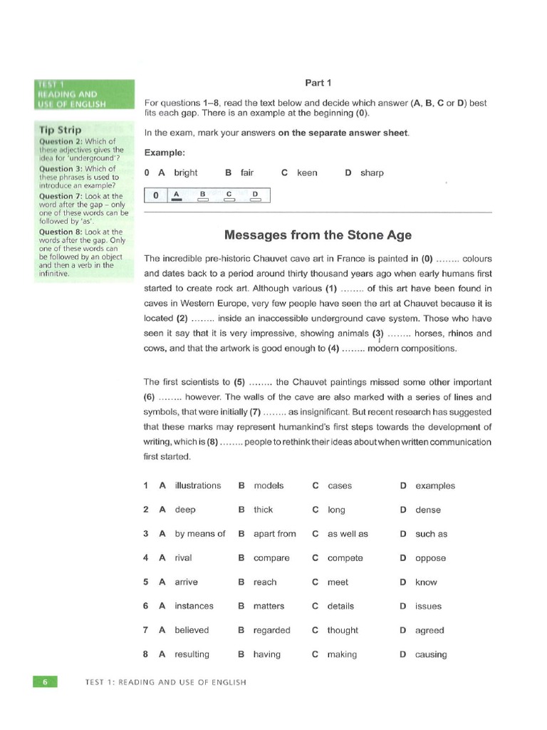 Exam Practice 1 FCE | PDF