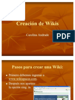 pasos para crear wikis