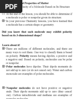Polar vs Non-Polar Molecules Explained | PDF | Chemical Polarity ...
