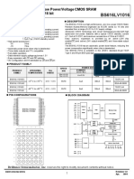 BS616LV1016: Very Low Power/Voltage CMOS SRAM 64K X 16 Bit