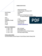 Curriculum Vitae Fitri