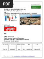 FIELD HYDROTEST MANUAL UNDERGROUND