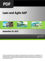 Lean and Agile SAP