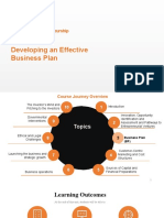 Developing An Effective Business Plan: Technology Entrepreneurship