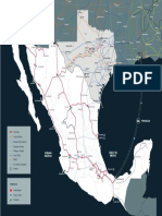 Mapa Ferromex Terminales Red