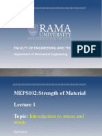 Introduction to stress and strain in mechanical engineering
