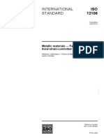 International Standard: Metallic Materials - Fatigue Testing - Axial-Strain-Controlled Method