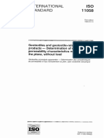 ISO 11058 - Determination of Water Permeability Characteristics Normal To The Plane, Without Load PDF