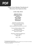 Support Vector Machine Classification of Microarray Gene Expression Data UCSC-CRL-99-09