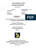 Project Report: Solar Grass Cutter