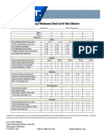 ACT Inspection Log & Maintenance Check List