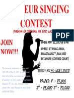 Amateur Singing Contest: Join NOW!!!