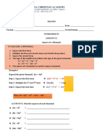 Math 8 Quarter 1 Worksheet: Lesson1 - Activity - Math8q1