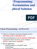 Linear Programming: Model Formulation and Graphical Solution