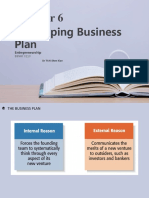 Developing Business Plan: Entrepreneurship