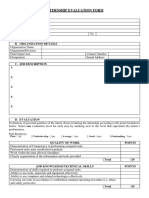 Internship Evaluation Form