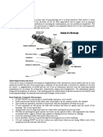 Practical # Microscopy: Using The Microscope