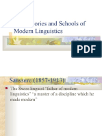 XI Theories and Schools of Modern Linguistics