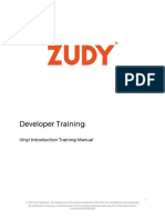 Developer Training:: Vinyl Introduction Training Manual