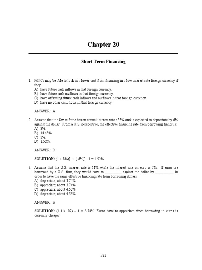 TB Chapter 20 | PDF | Interest Rates | Interest