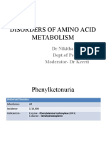 Amino Acid Metabolism Disorders