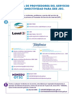 Guía de Proveedores Del Servicio de Conectividad IIEE JEC PDF