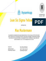 Lean Six Sigma Yellow Belt: June 30, 2020 at Headquarter Office in Eschen