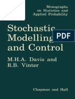Stochastic Modelling and Control-Springer Netherlands (1985)