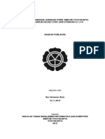 Analisis Keamanan Jaringan Stmik Amikom Yogyakarta BERDASARKAN ISO/IEC 27001:2005 STANDAR A.11.4.4