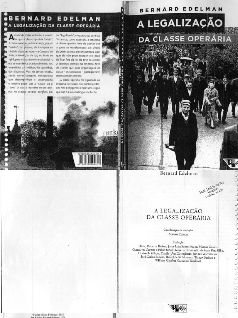 768px x 1024px - Idoc - Pub - A Legalizaao Da Classe Operaria Bernard Edelmanpdf PDF | PDF