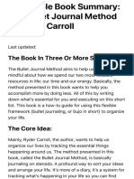 The Bullet Journal Method by Ryder Carroll Book Summary 