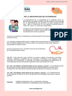 Boletin Informativo Demandas sobre la impugnacion de Paternidad.pdf