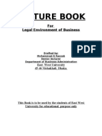 Lecture Book: For Legal Environment of Business