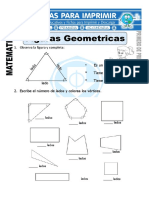 Ficha de Figuras Geométricas para Primero de Primaria PDF