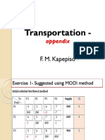 Transportation method-APPENDIX