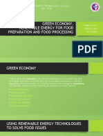 Renewable Energy For Food Preparation and Processing