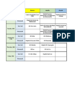 Schedule For Zone 2