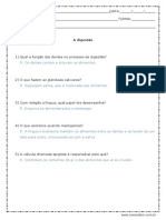 A Digestao 5 Ano Ciencias Com Resposta PDF