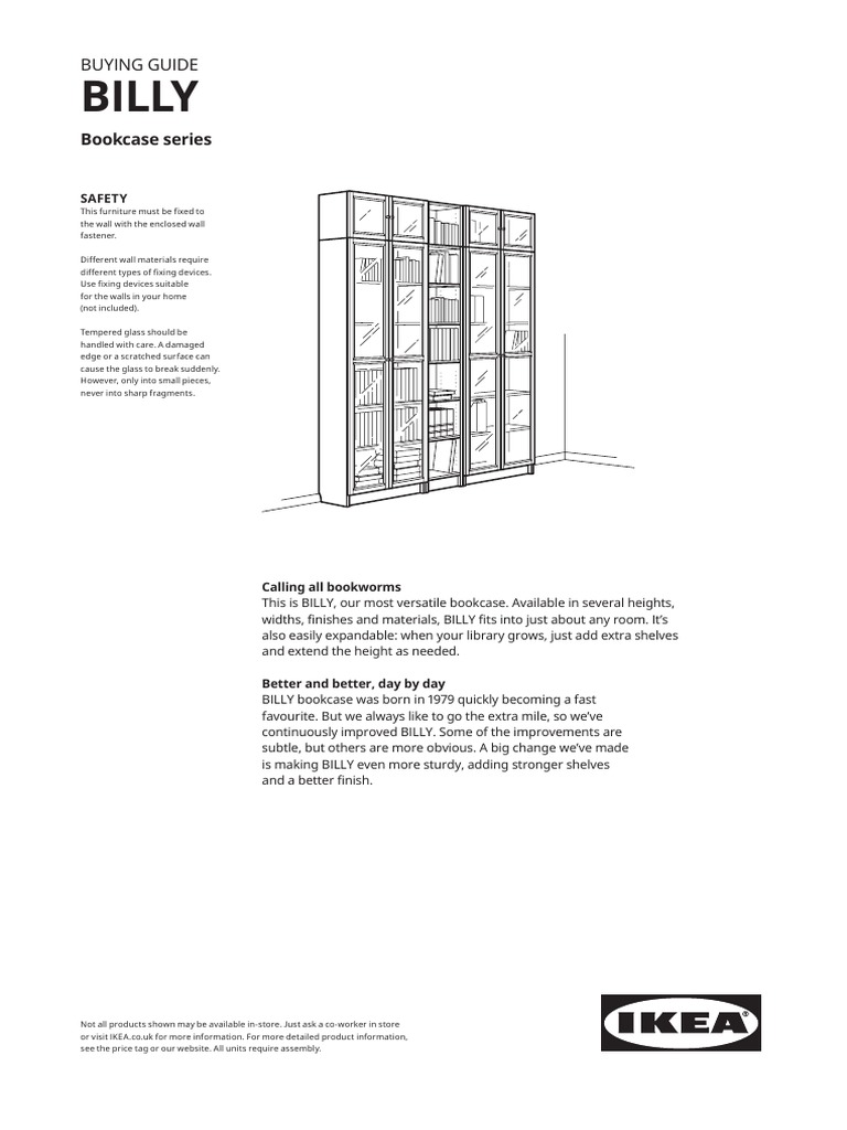 Billy Bookcase Series PDF Bookcase Door