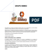 Análisis Estrategico Grupo Bimbo Examen de Unidad I PDF