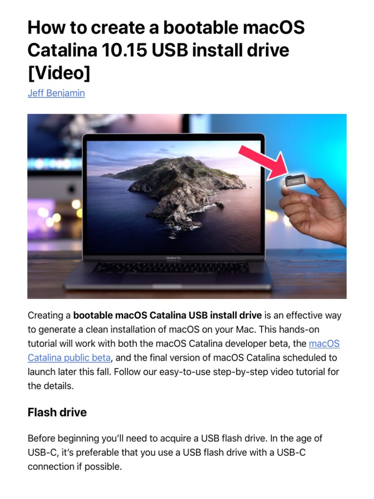 how to create macos catalina bootable usb from windows 10