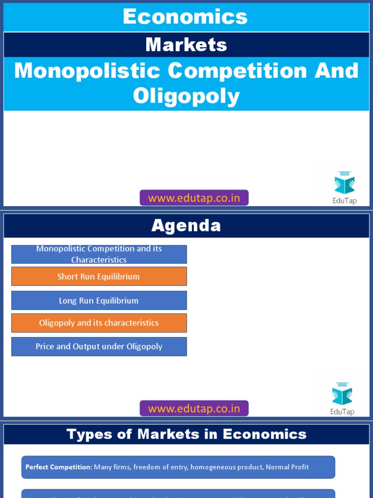 Monopolistic Competition & Oligopoly | PDF | Oligopoly | Monopoly